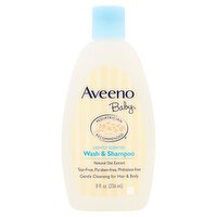 Aveeno Baby Daily Moisture Body Wash & Shampoo, Oat Extract, 8 fl. oz