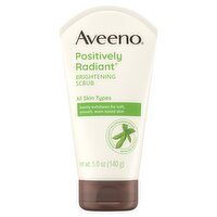 Aveeno Positively Radiant Brightening Scrub, 5.0 oz, 5 Ounce