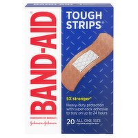 Band-Aid Tough Strips Adhesive Bandages, 20 count, 20 Each