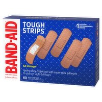Band-Aid Brand Tough Strips Adhesive Bandages, 60 count