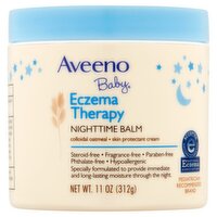 Aveeno Baby Eczema Therapy Nighttime Balm, 11 oz