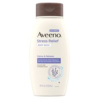 Aveeno Stress Relief Lavender Scent Body Wash, 18 fl oz