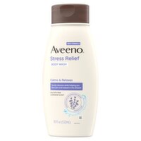 Aveeno Stress Relief Lavender Scent Body Wash, 18 fl oz