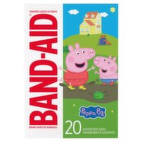 Band-Aid Peppa Pig Adhesive Bandages, 20 count, 20 Each