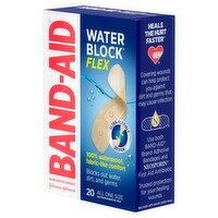 Band-Aid Water Block Flex Adhesive Bandages, 20 count