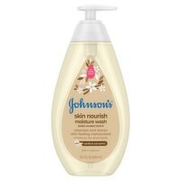Johnson's Vanilla & Oat Scents Skin Nourish Moisture Wash, 20.3 fl oz