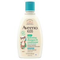 Aveeno Kids 2-in-1 Hydrating Shampoo & Conditioner with Oat Extract, 12 fl oz