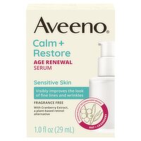 Aveeno Calm + Restore Age Renewal Serum, 1.0 fl oz