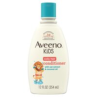 Aveeno Kids Coily Hair Conditioner with Oat Extract & Coconut Oil, 12 fl oz