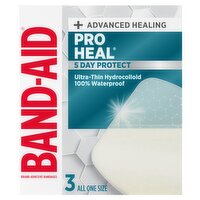 Band-Aid Pro Heal 5 Day Protect Adhesive Bandages, 3 count