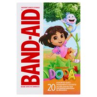 Band-Aid Nickelodeon Dora Adhesive Bandages, 20 Count, 20 Each