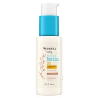 Aveeno Baby Broad Spectrum Mineral Sunscreen Daily Moisture Face Lotion, SPF 30, 1.5 fl oz