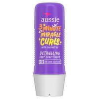 Aussie 3 Minute Miracle Curls Detangling Deep Conditioner Treatment with Coconut Oil, 8 fl oz, Para, 8 Fluid ounce