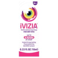 iVIZIA Sterile Lubricant Eye Drops, 0.33 fl oz