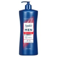 Suave Men Birch & Oakwood Thick & Full Strengthening 2-in-1 Shampoo + Conditioner, 28 fl oz