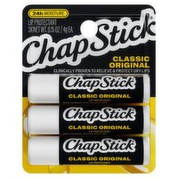 ChapStick Classic Original Lip Protectant, 0.15 oz, 3 count