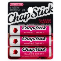 ChapStick Classic Cherry Lip Protectant, 0.15 oz, 3 Count