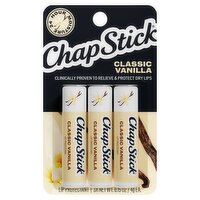 ChapStick Classic Vanilla Lip Protectant, 0.15 oz