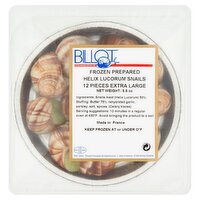 Billot Frozen Prepared Helix Lucorum Snails, Extra Large, 12 count, 5.5 oz