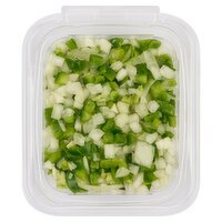 Fresh Diced Green Peppers and Onions, 7 oz