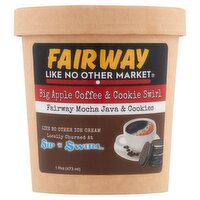 Fairway Big Apple Coffee & Cookie Swirl Mocha Java & Cookies Ice Cream, 1 pint