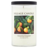 Village Candle Clementine Evergreen Candle, 19 oz
