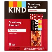 Kind Cranberry Almond Bars, 1.4 oz, 12 count