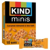 Kind Minis Caramel Almond & Sea Salt Bars, 0.7 oz, 10 count
