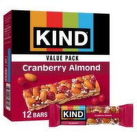 Kind Cranberry Almond Bars Value Pack, 1.4 oz, 12 count