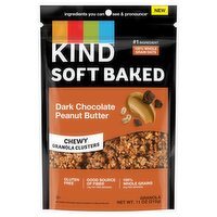 Kind Soft Baked Dark Chocolate Peanut Butter Chewy Granola Clusters, 11 oz