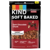 Kind Soft Baked Dark Chocolate Chunk Chewy Granola Clusters, 11 oz, 11 Ounce