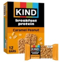 Kind Caramel Peanut Breakfast Protein Bars, 1.76 oz, 6 count