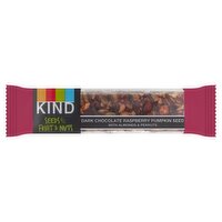 Kind Seeds Fruit & Nuts Dark Chocolate Raspberry Pumpkin Seed with Almonds & Peanuts Bar, 1.4 oz