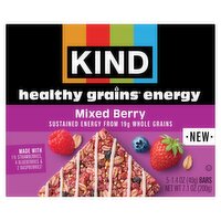 Kind Healthy Grains Mixed Berry Energy Bars, 1.4 oz, 5 count