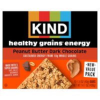 Kind Healthy Grains Peanut Butter Dark Chocolate Energy Bars Value Pack, 1.4 oz, 10 count
