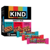 Kind Dark Chocolate Bars Variety Pack, 1.4 oz, 12 count