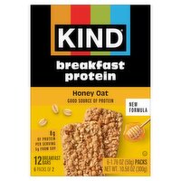 Kind Breakfast Protein Honey Oat Breakfast Bars, 1.76 oz, 6 count, 10.58 Ounce