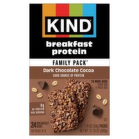 Kind Dark Chocolate Cocoa Protein Breakfast Bars Family Pack, 1.76 oz, 24 count