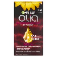 Garnier Olia 6.65 Intense Red Oil-Powered Permanent Hair Color, 1 application
