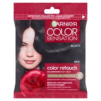 Garnier Black Color Retouch Sensation No Ammonia Hair Color, one application