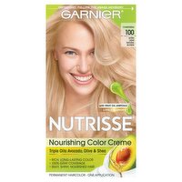 Garnier Nutrisse Chamomile 100 Extra Light Natural Blonde Permanent Haircolor, one application