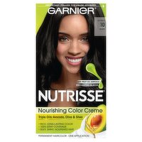 Garnier Nutrisse Licorice 10 Black Permanent Haircolor, one application