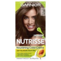 Garnier Nutrisse Cool Tea 51 Medium Ash Brown Permanent Haircolor, one application