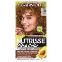 Garnier Nutrisse Ultra Color Spiced Rum B3 Golden Brown Permanent Haircolor, one application