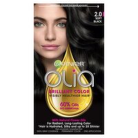 Garnier Olia 2.0 Soft Black Permanent Haircolor, one application, 1 Each