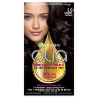 Garnier Olia 3.0 Dark Brown Permanent Haircolor, one application