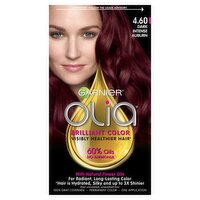 Garnier Olia 4.60 Dark Intense Auburn Permanent Haircolor, one application