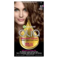 Garnier Olia 6.0 Light Brown Permanent Haircolor, one application