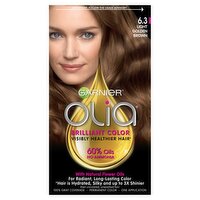 Garnier Olia 6.3 Light Golden Brown Permanent Haircolor, one application