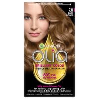 Garnier Olia 7.0 Dark Blonde Permanent Haircolor, one application, 1 Each